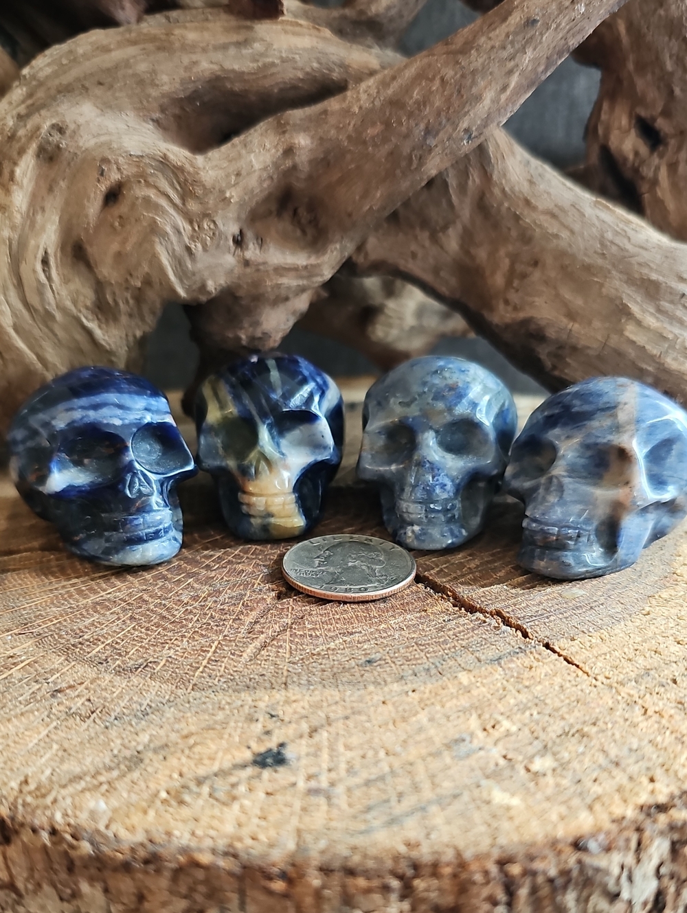 Lot Of Four Crystal Skulls - Picture 1 of 7